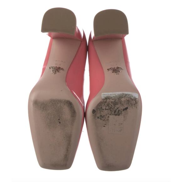 Prada patent leather block heel pink pumps - Picture 5 of 5
